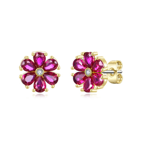 E695 FLOWER STUD